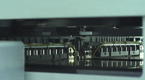 Robot Machine For PCB Manufacturing Video stock 68659778