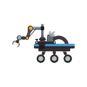 Robot machine technology 库存插图