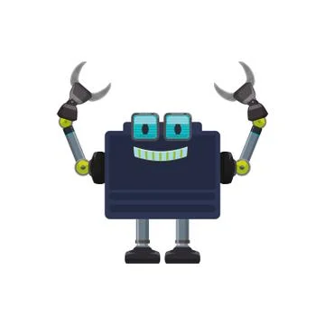 Robot machine technology Stock Illustration