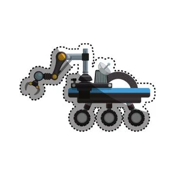 Robot machine technology Stock Illustration