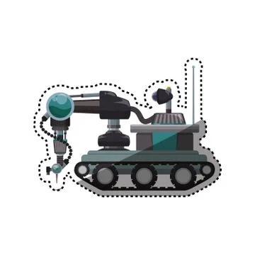 Robot machine technology イラスト素材