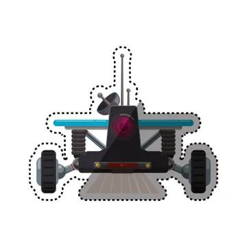Robot machine technology 库存插图
