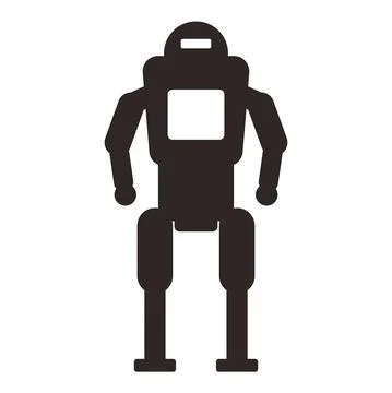 Robot machine, vector illustration Stock Illustration