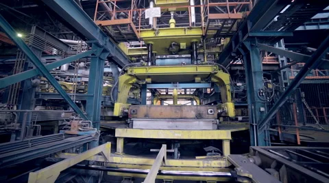 Molten Metal Factory Stock Video Footage