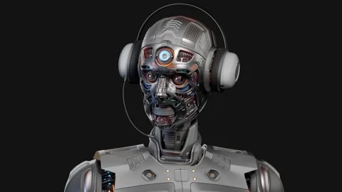 Robot man operator Stock Footage 257186328