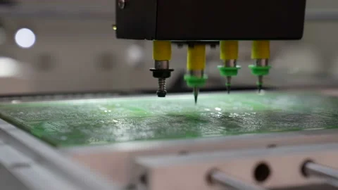 Robot manipulator to solder a chip in production Видео 158521635
