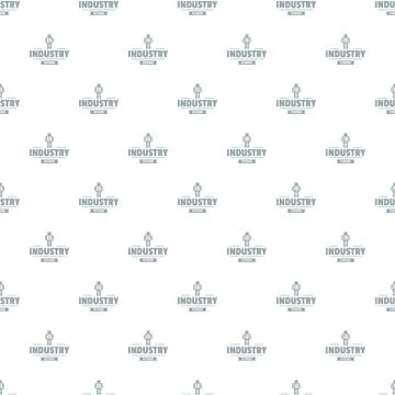 Robot metal pattern seamless Stock Illustration