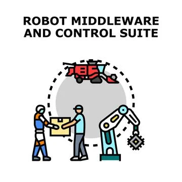 Robot middleware and control suite concepts Stock Illustration