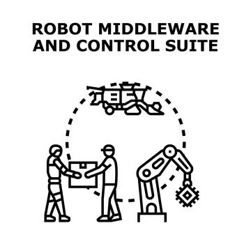 Robot middleware and control suite concepts Stock Illustration