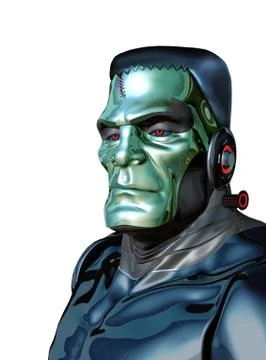 Robot Monster - Artificial Intelligence Threat Stock Illustration