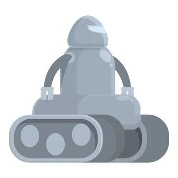 Robot move icon cartoon vector. Kid education Stock Illustration