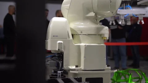  The robot moves Stock Footage 291513070