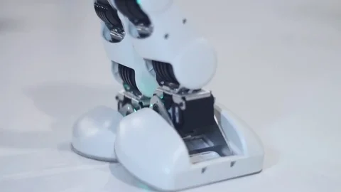 Robot moves the legs Stock Footage 81786741