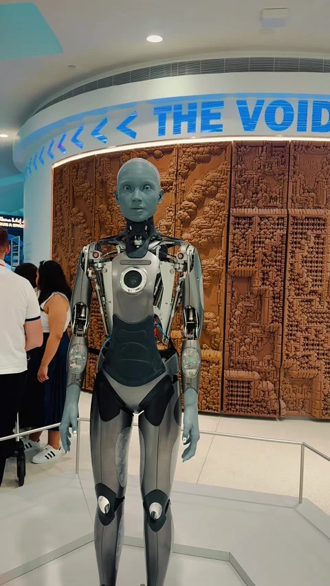 Robot in Museum Of Future 6 (Editorial) Video stock 328849573