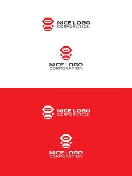 Robot ninja logo Illustrazione stock