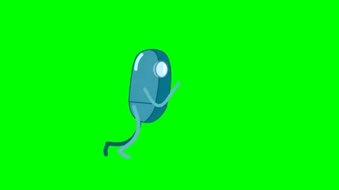 A robot with one eye pushing a heavy object with force Stock Footage 285959725