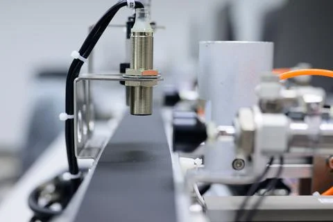Robot operating system at manufacturing automation and robotics academy Stock Photos
