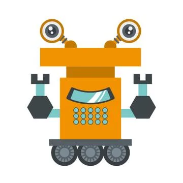 Robot operator technology artificial 库存插图