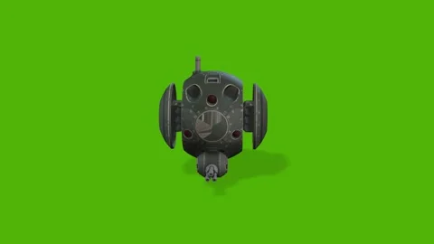 Robot Orb Flying Green Screen Animation 4k Rendering Stock-Footage 263690223