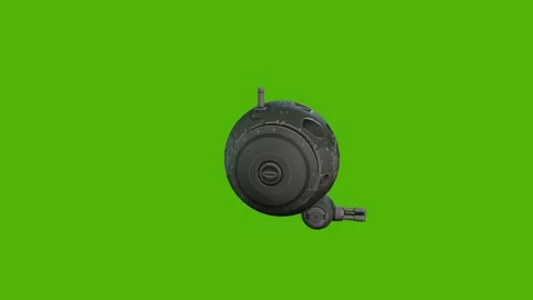 Robot Orb Getting Hit Green Screen Animation 4k Rendering Stock-Footage 263690221
