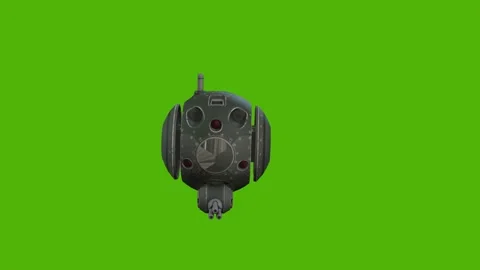Robot Orb Getting Hit Left Green Screen Animation 4k Rendering 動画素材 263690241