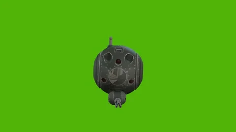 Robot Orb Getting Hit Right Green Screen Animation 4k Rendering 動画素材 263690250