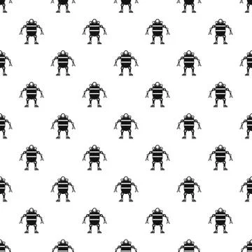 Robot pattern Illustrazione stock