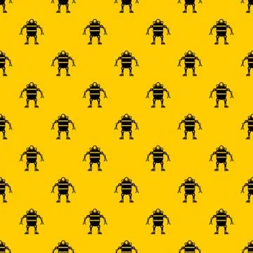 Robot pattern Stock Illustration