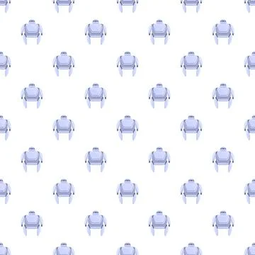 Robot pattern seamless background for future technology concept 库存插图