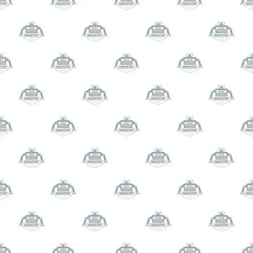 Robot pattern vector seamless Illustrazione stock
