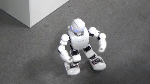 The robot performs simple movements Stock Footage 117251228