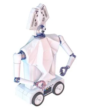 Robot for physical education kid minute Illustrazione stock
