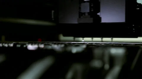 Robot prints board the future of technology hd Stock Footage 39804836