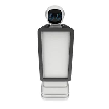 Robot Promoter 3d 스톡 일러스트