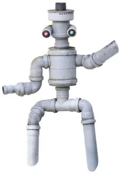 Robot Puppet Cutout Stock Photos