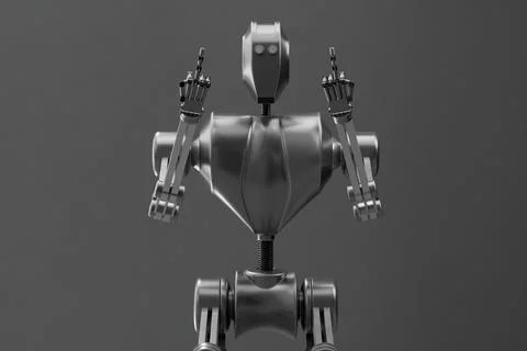 Robot rage Stock Illustration