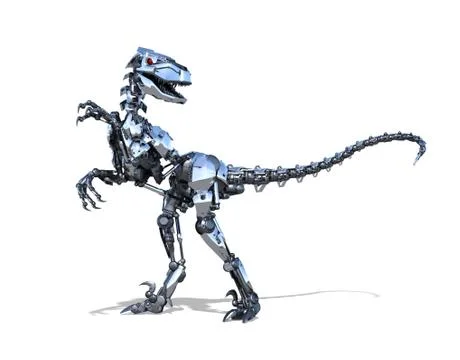 Robot Raptor Dinosaur Stock Illustration