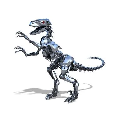 Robot Raptor Dinosaur Stock Illustration