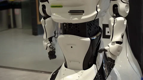 Robot. Robot in the office. Stock Footage 155288107