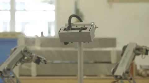Robot Rover Being activated Stock Footage 64354480