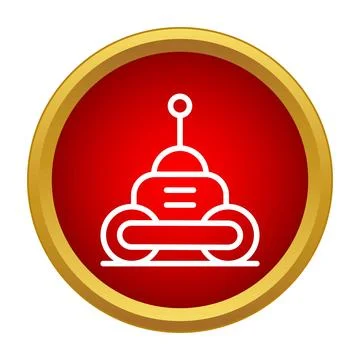 Robot rover icon representing automation technology 스톡 일러스트
