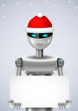 Robot Santa Claus Stock Illustration
