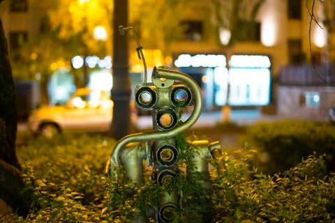 Robot sculpture Stock Photos