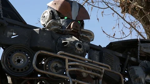 Robot Sculptures 10 動画素材 110787924