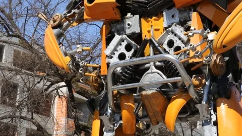 Robot Sculptures 3 動画素材 110777377