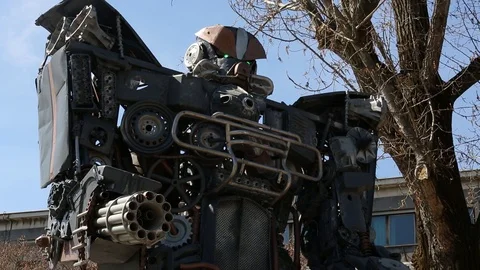 Robot Sculptures 4 動画素材 110781802