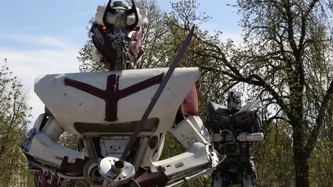 Robot Sculptures 7 動画素材 110783358