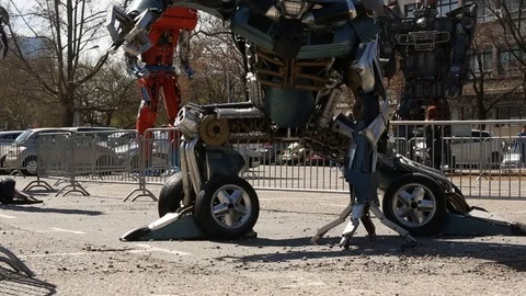 Robot Sculptures 9 動画素材 110785507