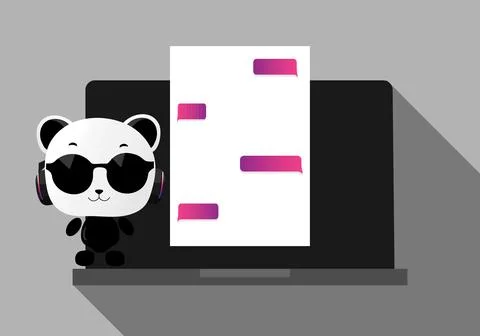 Robot shaped chatbot assistant with artificial intelligence. Cute robot Stock Illustration