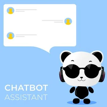 Robot shaped chatbot assistant with artificial intelligence. Cute robot Stock Illustration